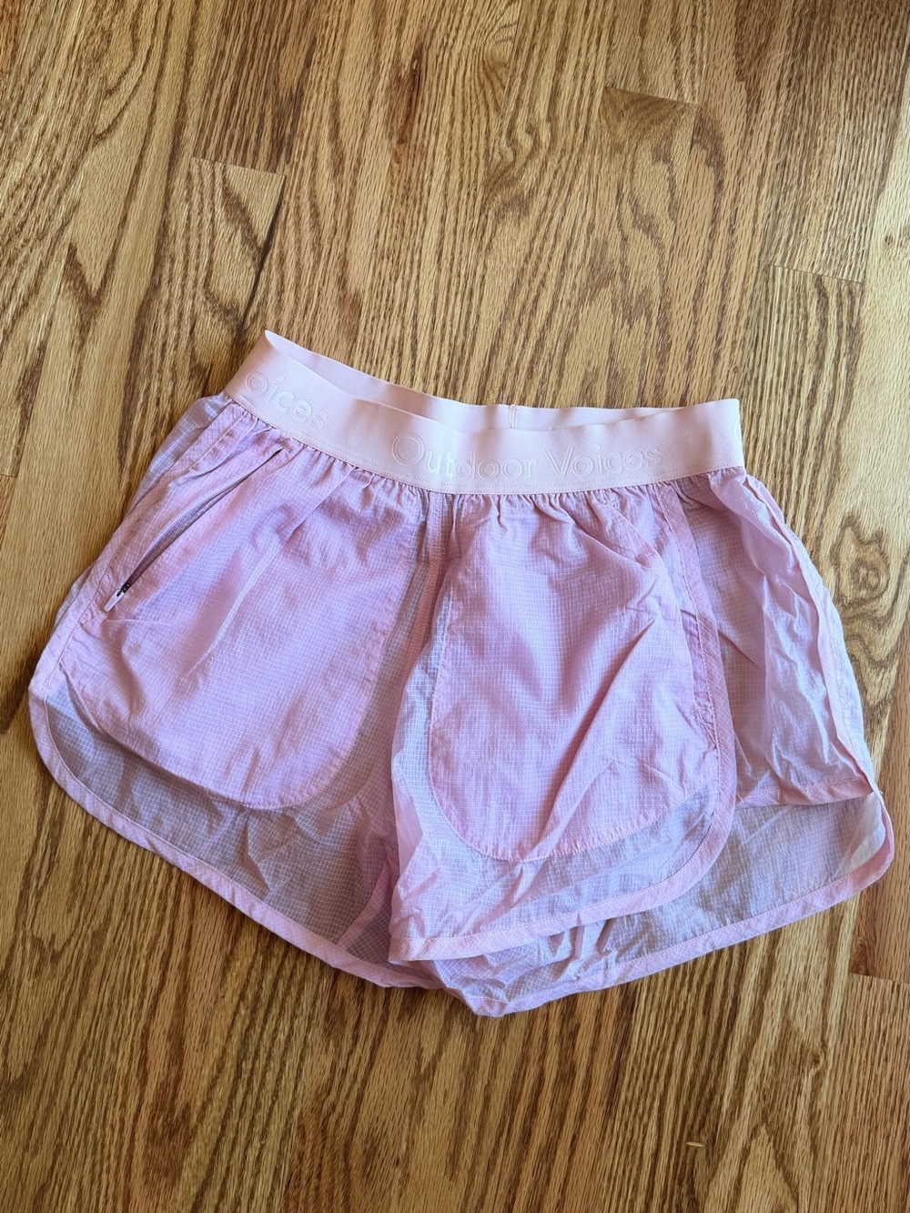Outdoor Voices Light Pink Athletic Shorts